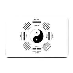 I Ching  Small Doormat  by Valentinaart