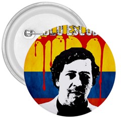 Pablo Escobar 3  Buttons by Valentinaart