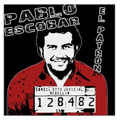 Pablo Escobar Large Satin Scarf (square) by Valentinaart