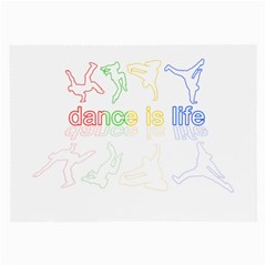 Dance Is Life Large Glasses Cloth by Valentinaart