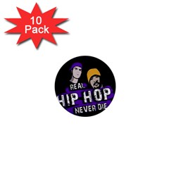 Real Hip Hop Never Die 1  Mini Buttons (10 Pack)  by Valentinaart