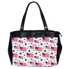 Flag Of The Usa Pattern Office Handbags (2 Sides)  by EDDArt