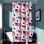 Flag Of The Usa Pattern Shower Curtain 36  x 72  (Stall)  Curtain(36 X72 ) - 33.26 x66.24  Curtain(36 X72 )