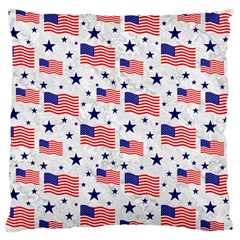 Flag Of The Usa Pattern Large Cushion Case (two Sides) by EDDArt