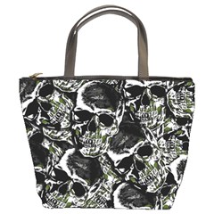 Skulls Pattern Bucket Bags by ValentinaDesign