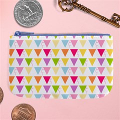 Bunting Triangle Color Rainbow Large Coin Purse