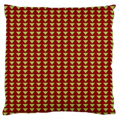 Hawthorn Sharkstooth Triangle Green Red Full Large Flano Cushion Case (one Side) by Mariart