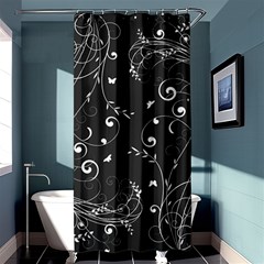 Floral Design Shower Curtain 36  X 72  (stall)  by ValentinaDesign