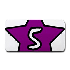 Star Five Purple White Medium Bar Mats by Mariart