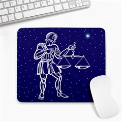 Libra Zodiac Star Large Mousepads by Mariart