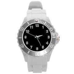 Pattern Round Plastic Sport Watch (l)