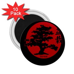 Bonsai 2 25  Magnets (10 Pack)  by Valentinaart