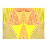 Wave Chevron Plaid Circle Polka Line Light Yellow Red Blue Triangle Double Sided Flano Blanket (Mini)  35 x27  Blanket Back