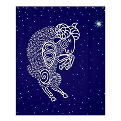 Aries Zodiac Star Shower Curtain 60  X 72  (medium)  by Mariart