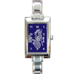 Capricorn Zodiac Star Rectangle Italian Charm Watch