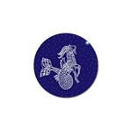 Capricorn Zodiac Star Golf Ball Marker Front