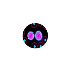 Cell Egg Circle Round Polka Red Purple Blue Light Black 1  Mini Buttons by Mariart