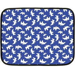 Birds Silhouette Pattern Fleece Blanket (mini) by dflcprintsclothing