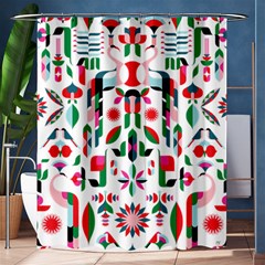 Abstract Peacock Shower Curtain 60  X 72  (medium)  by Nexatart