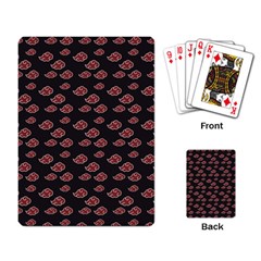 Cloud Red Brown Playing Card