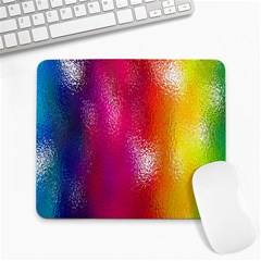 Color Glass Rainbow Green Yellow Gold Pink Purple Red Blue Large Mousepads by Mariart