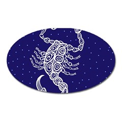 Scorpio Zodiac Star Oval Magnet