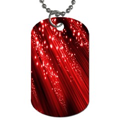 Red Space Line Light Black Polka Dog Tag (two Sides) by Mariart