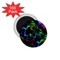 Saga Colors Rainbow Stone Blue Green Red Purple Space 1 75  Magnets (100 Pack) 