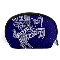 Sagitarius Zodiac Star Accessory Pouches (large)  by Mariart