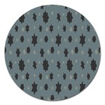 Star Space Black Grey Blue Sky Magnet 5  (Round) Front