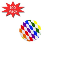 Rainbow Flag Bavaria 1  Mini Magnets (100 Pack)  by Nexatart