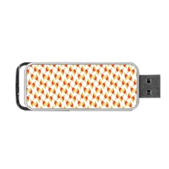 Candy Corn Seamless Pattern Portable Usb Flash (one Side) by Nexatart