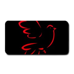 Dove Red Black Fly Animals Bird Medium Bar Mats by Mariart