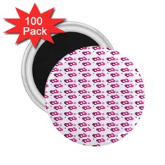 Heart Love Pink Purple 2 25  Magnets (100 Pack) 