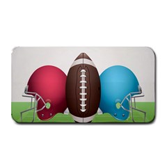 Helmet Ball Football America Sport Red Brown Blue Green Medium Bar Mats by Mariart