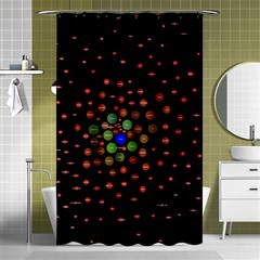 Molecular Chemistry Of Mathematical Physics Small Army Circle Shower Curtain 48  X 72  (small)  by Mariart