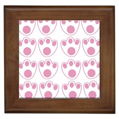 Rabbit Feet Paw Pink Foot Animals Framed Tiles