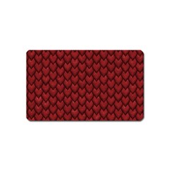 Red Snakeskin Snak Skin Animals Magnet (name Card)