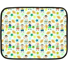 Kids Football Players Playing Sports Star Fleece Blanket (mini)