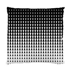 Triangle Black White Wave Chevron Standard Cushion Case (one Side) by Mariart