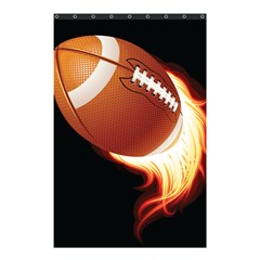 Super Football American Sport Fire Shower Curtain 48  X 72  (small) 