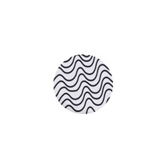 Wave Waves Chefron Line Grey White 1  Mini Magnets by Mariart