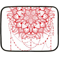 Mandala Pretty Design Pattern Fleece Blanket (mini) by Nexatart