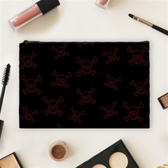 Skull Pattern Cosmetic Bag (large)  by ValentinaDesign