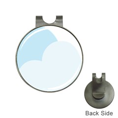 Cloud Sky Blue Decorative Symbol Hat Clips With Golf Markers by Nexatart