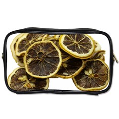 Lemon Dried Fruit Orange Isolated Toiletries Bags by Nexatart