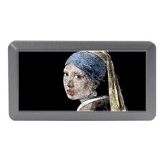 The Girl With The Pearl Earring Memory Card Reader (mini) by Valentinaart