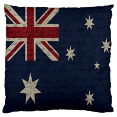 Vintage Australian Flag Large Flano Cushion Case (two Sides) by ValentinaDesign