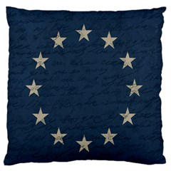 Vintage Flag - Eu Large Flano Cushion Case (two Sides) by ValentinaDesign