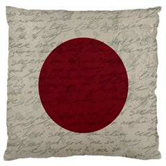 Vintage Flag - Japan Large Flano Cushion Case (one Side) by ValentinaDesign